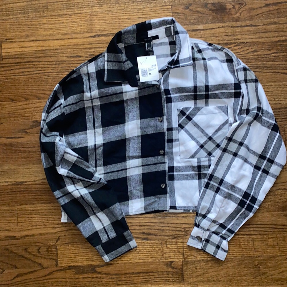 Plaid crop top